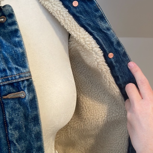 Sherpa Lined Jean Jacket - Picture 3 of 4